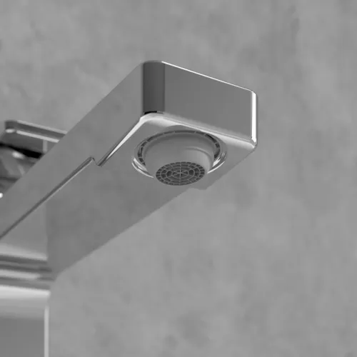 Bild von VILLEROY BOCH Architectura Square Einhebel-Waschtischarmatur erhöht mit Push-Open-Ablaufgarnitur, Chrom #TVW12500200061