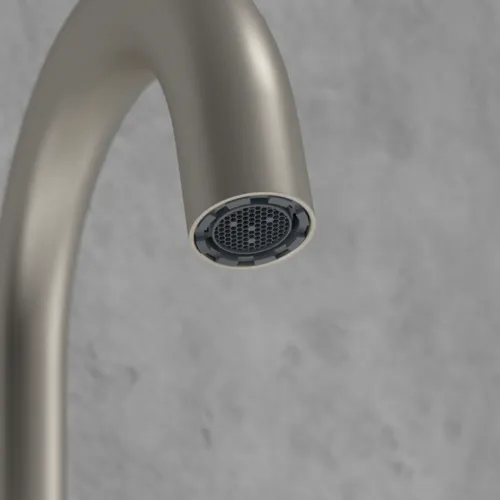 Bild von VILLEROY BOCH Loop & Friends Dreiloch-Waschtischarmatur ohne Ablaufgarnitur, Brushed Nickel Matt #TVZ10600900064