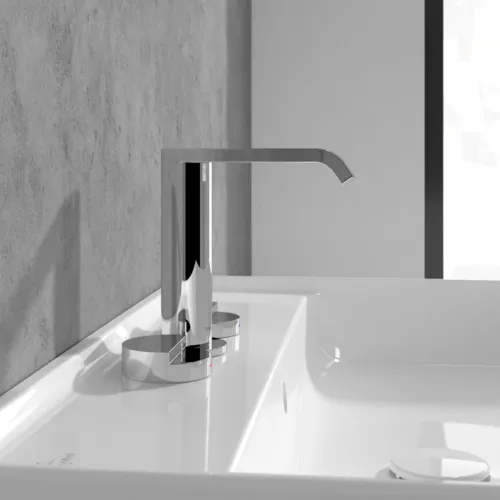 Bild von VILLEROY BOCH Dawn Dreiloch-Waschtischarmatur ohne Ablaufgarnitur, Chrom #TVZ10600100061
