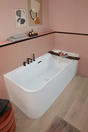 Bild von VILLEROY BOCH Loop & Friends Vorwand-Badewanne für Eckeinbau rechts SQUARE, 1800 x 800 mm, Weiß Alpin #UBA180LSF9CR00V-01
