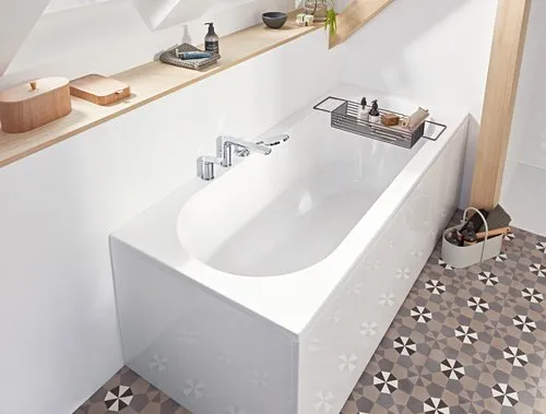 Bild von VILLEROY BOCH O.novo rechteckige Badewanne, 1800 x 800 mm, Weiß Alpin #UBA180CAS2V-01