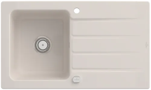 Bild von VILLEROY BOCH Architectura 50 Einbauspüle, inklusive Ablaufgarnitur mit Excenterbetätigung, aus Keramik, 860 x 510 mm, Crema CeramicPlus #335002KR