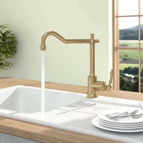 Bild von VILLEROY BOCH Avia 2.0 Küchenarmatur, aus Edelstahl, Gold matt #92400003