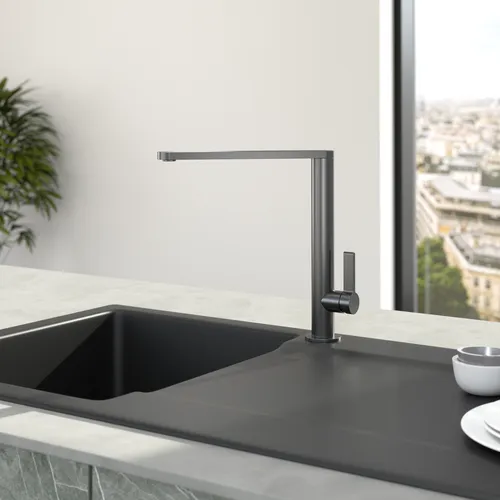 Bild von VILLEROY BOCH Finera Küchenarmatur, aus Edelstahl, Anthracite #92700005
