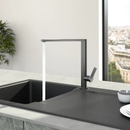 Bild von VILLEROY BOCH Finera Küchenarmatur, aus Edelstahl, Anthracite #92700005