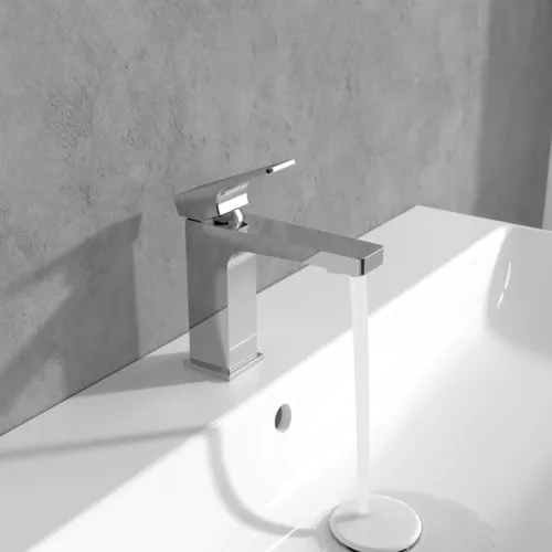 Bild von VILLEROY BOCH Architectura Square Einhebel-Waschtischarmatur ohne Ablaufgarnitur, Chrom #TVW12500400061