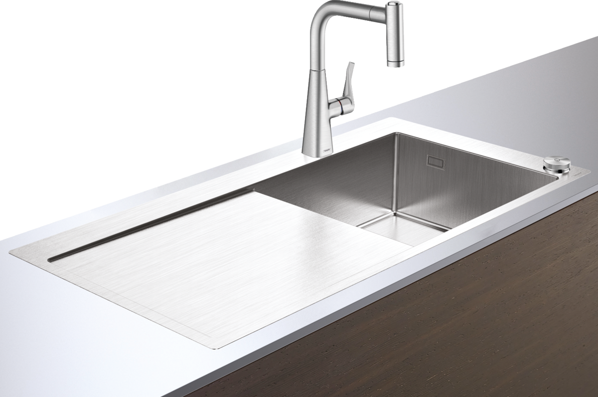 HANSGROHE C71 C71-F450-02 Spülencombi 450 Select mit Abtropffläche links #43208800