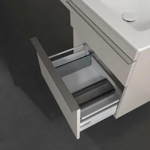Bild von VILLEROY BOCH Venticello Waschbeckenunterschrank, 2 Auszüge, 553 x 590 x 502 mm, Cashmere Grey / Cashmere Grey #A92301VN