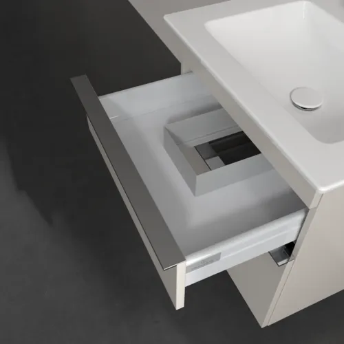 Bild von VILLEROY BOCH Venticello Waschbeckenunterschrank, 2 Auszüge, 553 x 590 x 502 mm, Cashmere Grey / Cashmere Grey #A92301VN