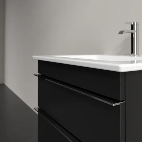 Bild von VILLEROY BOCH Venticello Waschbeckenunterschrank, 2 Auszüge, 553 x 590 x 502 mm, Volcano Black / Volcano Black #A92301VL