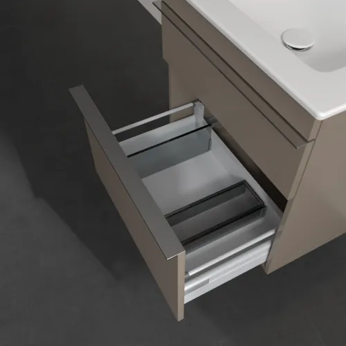 Bild von VILLEROY BOCH Venticello Waschbeckenunterschrank, 2 Auszüge, 553 x 590 x 502 mm, Taupe / Taupe #A92301VM