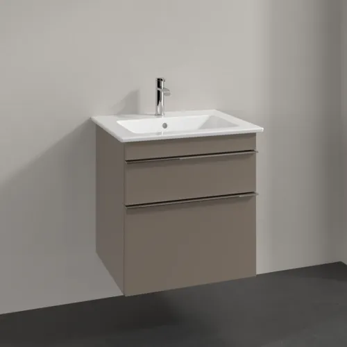 Bild von VILLEROY BOCH Venticello Waschbeckenunterschrank, 2 Auszüge, 553 x 590 x 502 mm, Taupe / Taupe #A92301VM