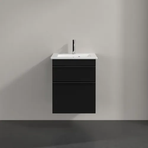 VILLEROY BOCH Venticello Waschbeckenunterschrank, 2 Auszüge, 466 x 590 x 425 mm, Volcano Black / Volcano Black #A92201VL, Bild 3