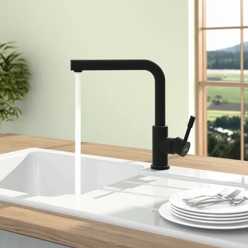 Bild von VILLEROY BOCH Steel Shower Küchenarmatur, aus Edelstahl, Matt Black #96970106