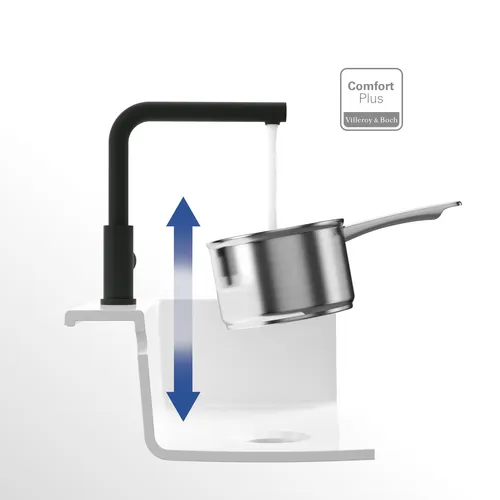 Bild von VILLEROY BOCH Steel Shower Küchenarmatur, aus Edelstahl, Matt Black #96970106