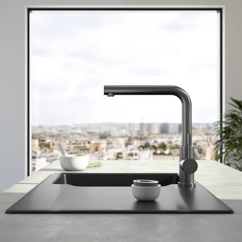 Bild von VILLEROY BOCH Steel Shower Küchenarmatur, aus Edelstahl, Anthracite #96970105