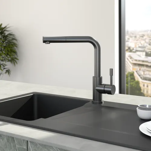 Bild von VILLEROY BOCH Steel Shower Küchenarmatur, aus Edelstahl, Anthracite #96970105