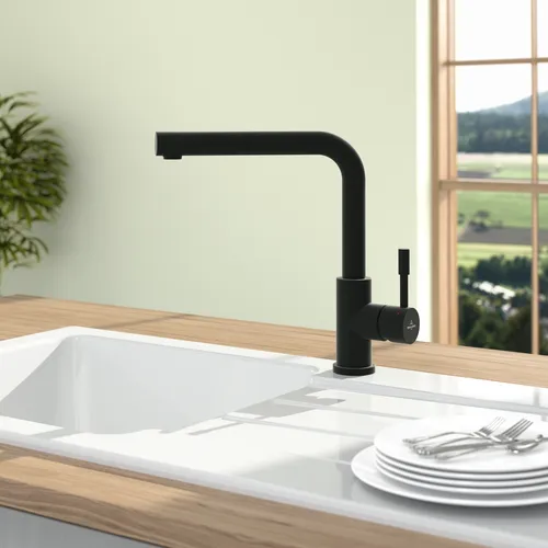 Bild von VILLEROY BOCH Steel Shower Window Küchenarmatur, aus Edelstahl, Matt Black #96990106