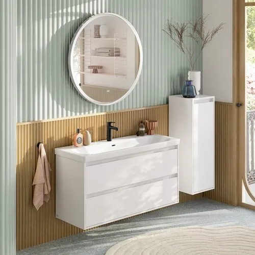 Bild von VILLEROY BOCH Skyla Schrankwaschtisch, 1200 x 460 x 160 mm, Weiß Alpin CeramicPlus, mit Überlauf #5A51C5R1