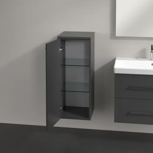 Bild von VILLEROY BOCH Avento Seitenschrank, 1 Tür, 347 x 888 x 405 mm, Graphite #A89500VR
