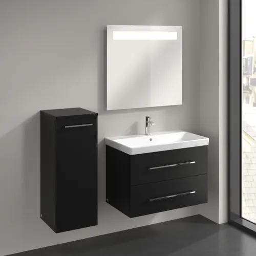 Bild von VILLEROY BOCH Avento Seitenschrank, 1 Tür, 347 x 888 x 405 mm, Volcano Black #A89500VL