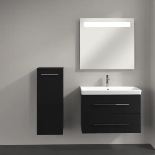 Bild von VILLEROY BOCH Avento Seitenschrank, 1 Tür, 347 x 888 x 405 mm, Volcano Black #A89500VL