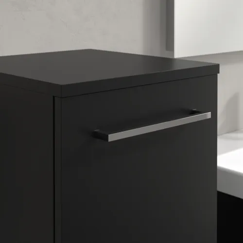 Bild von VILLEROY BOCH Avento Seitenschrank, 1 Tür, 347 x 888 x 405 mm, Volcano Black #A89500VL
