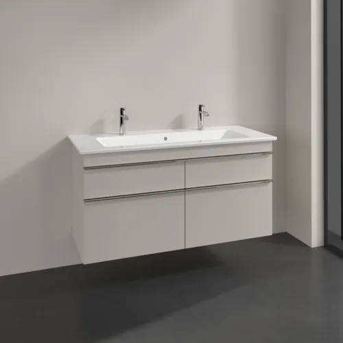 Picture of VILLEROY BOCH Venticello Vanity unit, 4 pull-out compartments, 1153 x 590 x 502 mm, Cashmere Grey / Cashmere Grey #A92901VN