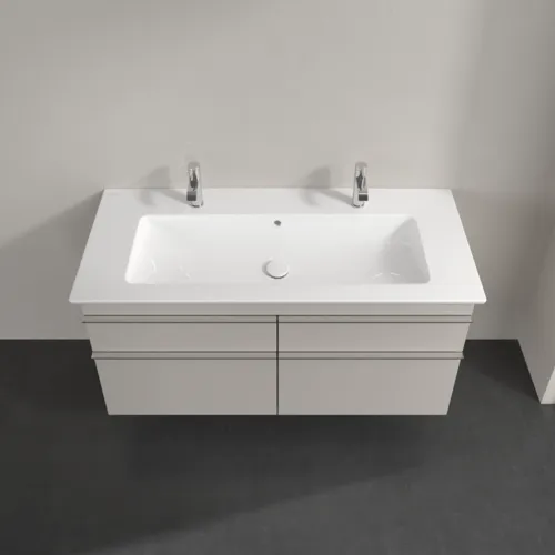 Picture of VILLEROY BOCH Venticello Vanity unit, 4 pull-out compartments, 1153 x 590 x 502 mm, Cashmere Grey / Cashmere Grey #A92901VN