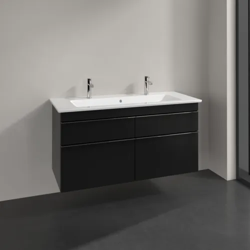 Bild von VILLEROY BOCH Venticello Waschbeckenunterschrank, 4 Auszüge, 1153 x 590 x 502 mm, Volcano Black / Volcano Black #A92901VL