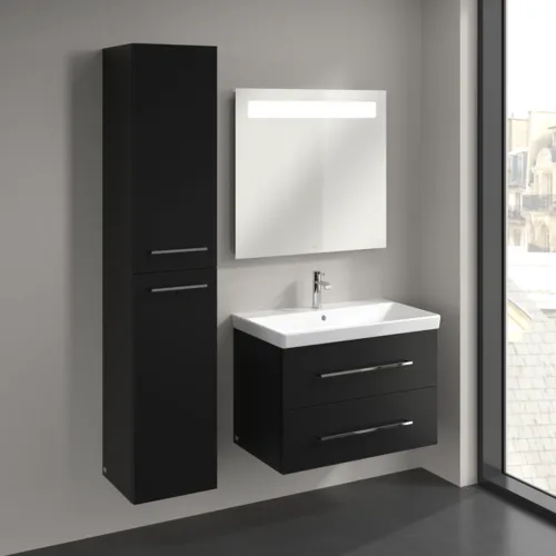 Bild von VILLEROY BOCH Avento Hochschrank, 2 Türen, 346 x 1760 x 404 mm, Volcano Black #A89400VL