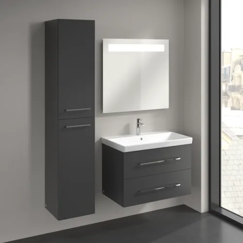 Bild von VILLEROY BOCH Avento Hochschrank, 2 Türen, 346 x 1760 x 404 mm, Graphite #A89400VR
