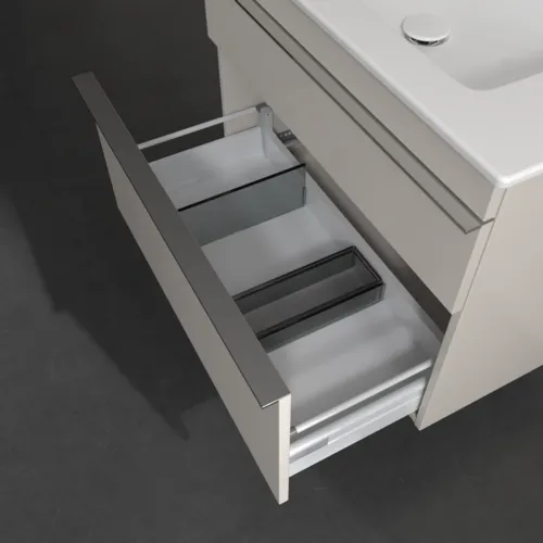 Bild von VILLEROY BOCH Venticello Waschbeckenunterschrank, 2 Auszüge, 753 x 590 x 502 mm, Cashmere Grey / Cashmere Grey #A92501VN