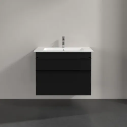 Bild von VILLEROY BOCH Venticello Waschbeckenunterschrank, 2 Auszüge, 753 x 590 x 502 mm, Volcano Black / Volcano Black #A92501VL