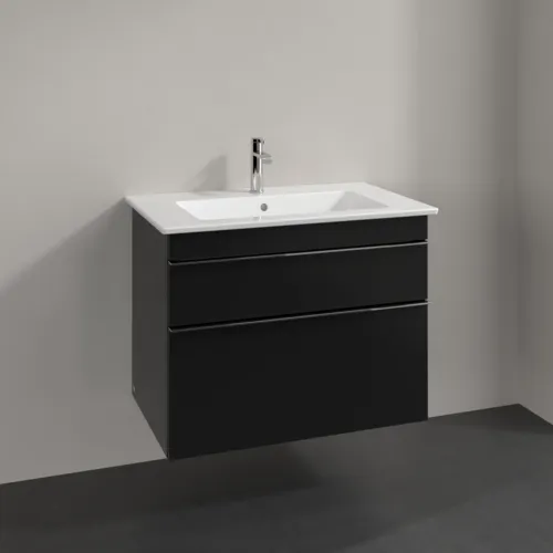 Bild von VILLEROY BOCH Venticello Waschbeckenunterschrank, 2 Auszüge, 753 x 590 x 502 mm, Volcano Black / Volcano Black #A92501VL