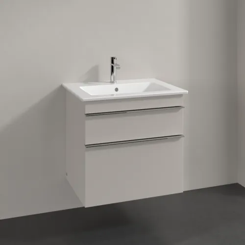 Bild von VILLEROY BOCH Venticello Waschbeckenunterschrank, 2 Auszüge, 603 x 590 x 502 mm, Cashmere Grey / Cashmere Grey #A92401VN