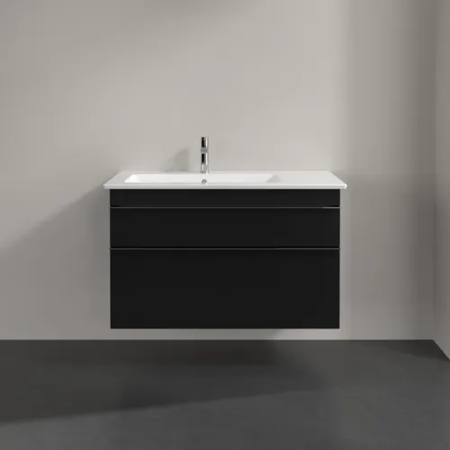 Bild von VILLEROY BOCH Venticello Waschbeckenunterschrank, 2 Auszüge, 953 x 590 x 502 mm, Volcano Black / Volcano Black #A92701VL