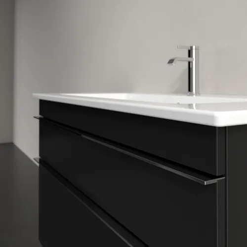 Picture of VILLEROY BOCH Venticello Vanity unit, 2 pull-out compartments, 953 x 590 x 502 mm, Volcano Black / Volcano Black #A92601VL