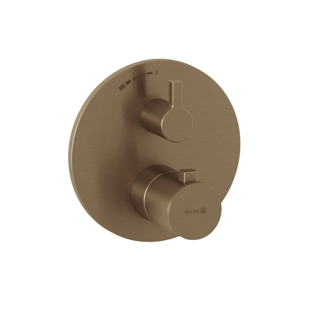 Bild von KLUDI Unterputz-Brause-Thermostatarmatur #20885N115 - Brushed Bronze