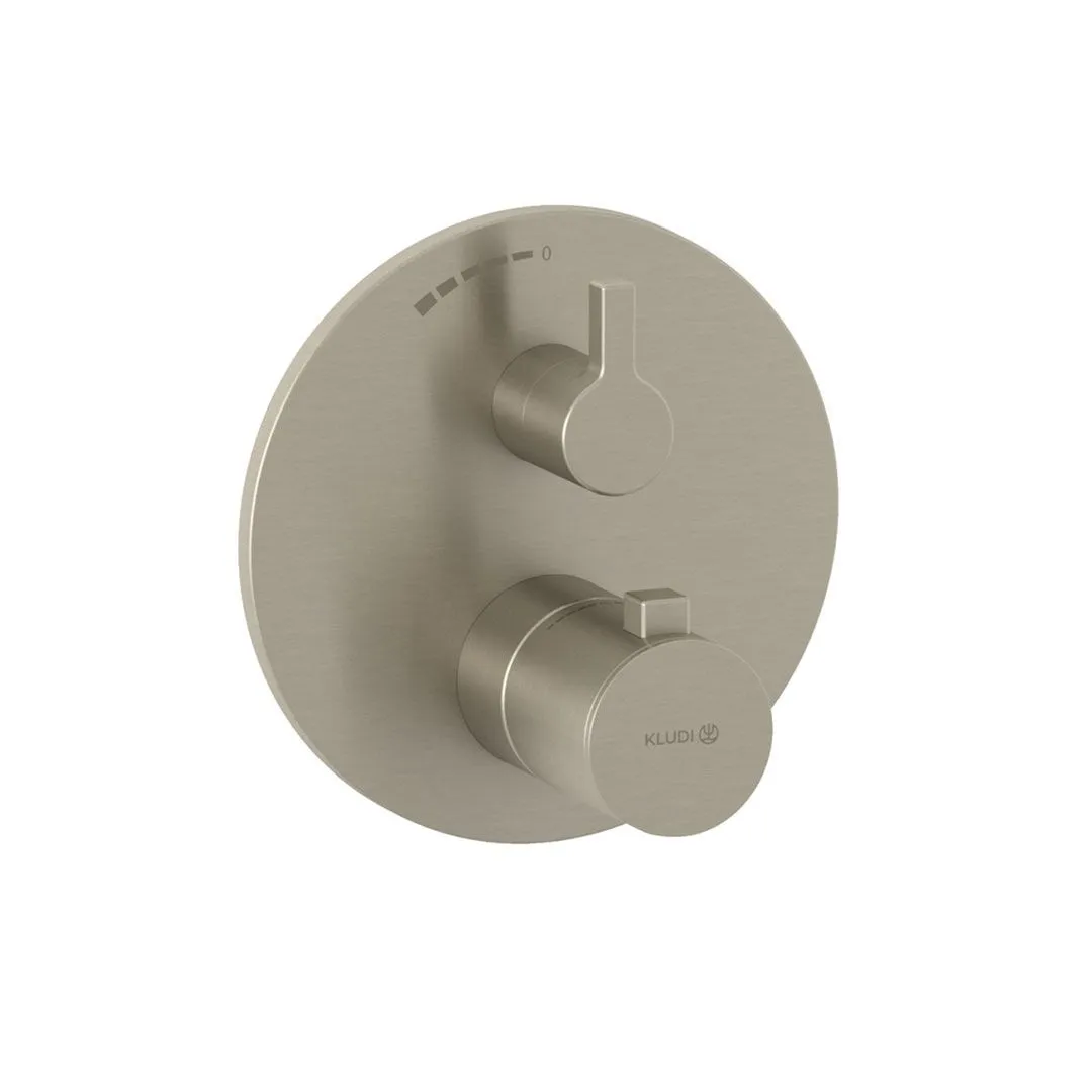 Bild von KLUDI Unterputz-Brause-Thermostatarmatur #20885N515 - Brushed Nickel