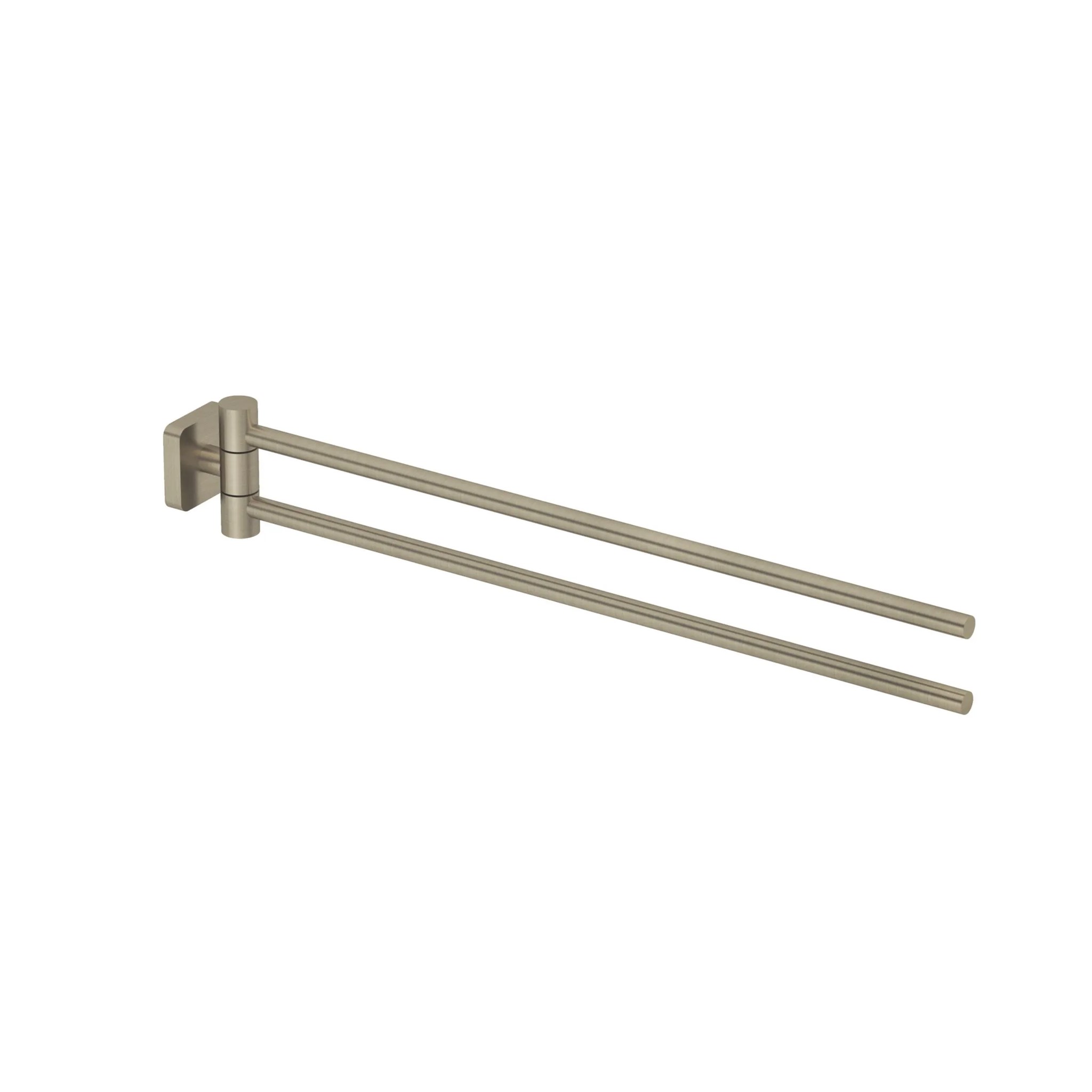 Bild von KLUDI Doppel-Handtuchhalter #25977N5 - Brushed Nickel