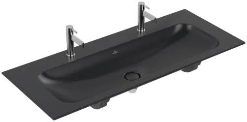 Bild von VILLEROY BOCH Finion Schrankwaschtisch, 1200 x 500 x 160 mm, Pure Black CeramicPlus, ohne Überlauf #4164C1R7