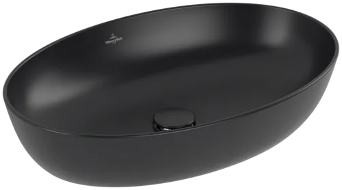 Bild von VILLEROY BOCH Artis Aufsatzwaschbecken, 610 x 410 x 130 mm, Pure Black CeramicPlus, ohne Überlauf #419861R7
