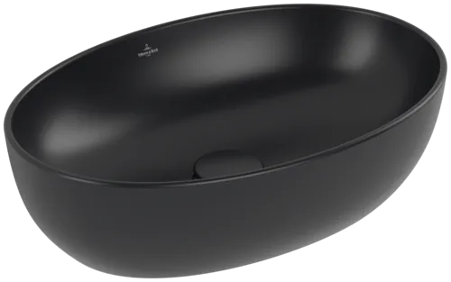 Bild von VILLEROY BOCH Artis Aufsatzwaschbecken, 480 x 325 x 135 mm, Pure Black CeramicPlus, ohne Überlauf #438848R7