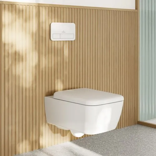 Bild von VILLEROY BOCH Skyla Combi-Pack, wandhängend, mit TwistFlush[e³], Weiß Alpin #4682CL01