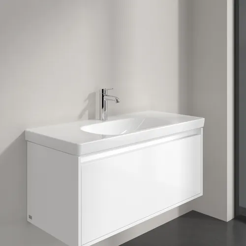 Bild von VILLEROY BOCH Skyla Schrankwaschtisch, 1000 x 460 x 160 mm, Weiß Alpin CeramicPlus, ohne Überlauf #5A51A2R1