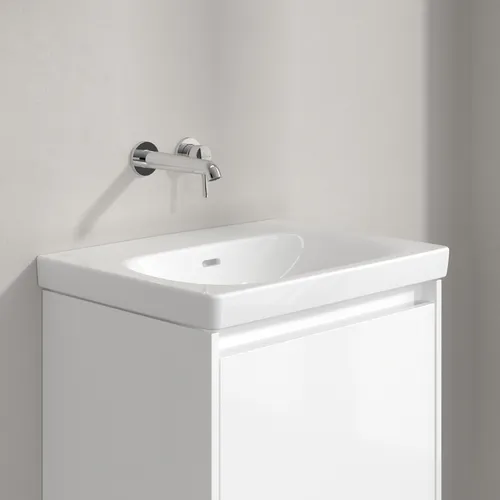 Bild von VILLEROY BOCH Skyla Waschbecken, 600 x 460 x 163 mm, Weiß Alpin CeramicPlus, mit Überlauf #5A5162R1