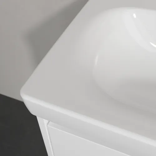 Bild von VILLEROY BOCH Skyla Waschbecken, 600 x 460 x 163 mm, Weiß Alpin CeramicPlus, mit Überlauf #5A5162R1