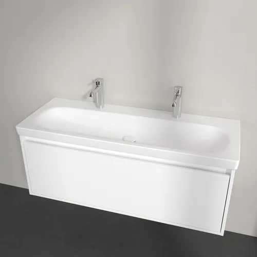 Bild von VILLEROY BOCH Skyla Schrankwaschtisch, 1200 x 460 x 160 mm, Stone White CeramicPlus, ohne Überlauf #5A51C2RW