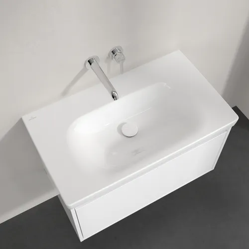 Bild von VILLEROY BOCH Skyla Schrankwaschtisch, 800 x 460 x 160 mm, Weiß Alpin CeramicPlus, ohne Überlauf #5A5183R1